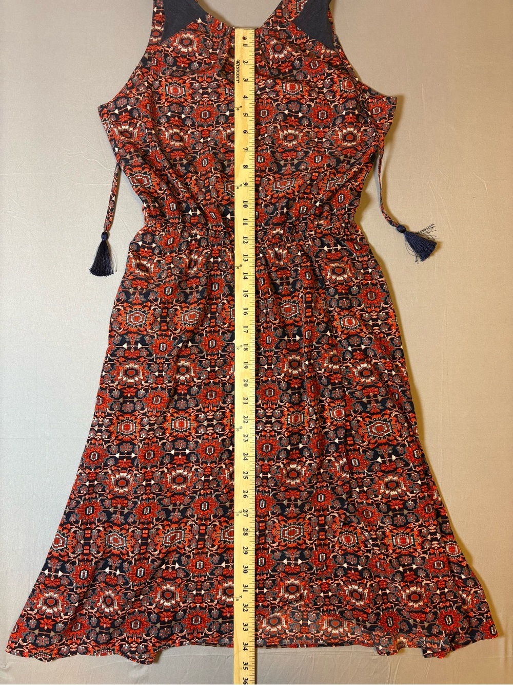 Women’s Athleta Sleeveless Printed A-Line Dress Size XS - Picture 7 of 12